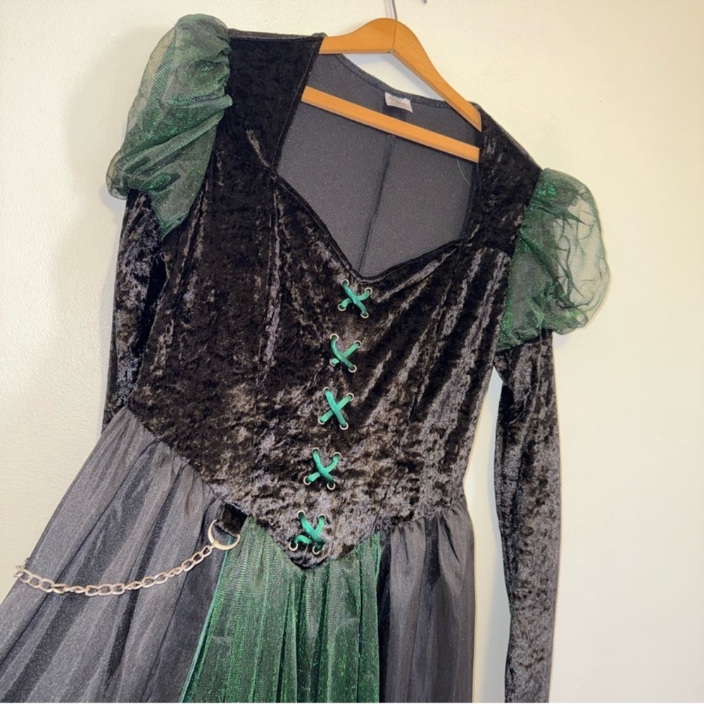 Wizard of Oz Halloween witch dress costume emerald green